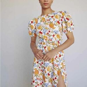 Reformation Floral Backless Dress - Multicolor